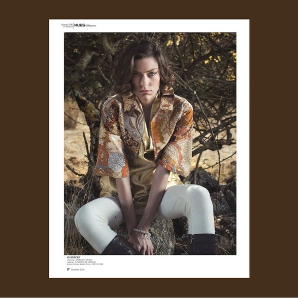 Hemp Silk Lined Vintage Floral Crop Jacket - Picture 3 of 7